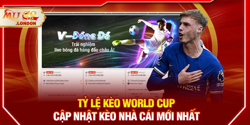Tỷ lệ kèo World Cup – Cập nhật kèo nhà cái mới nhất