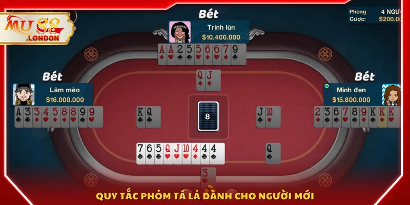 Quy tắc phỏm tá lả dành cho người mới