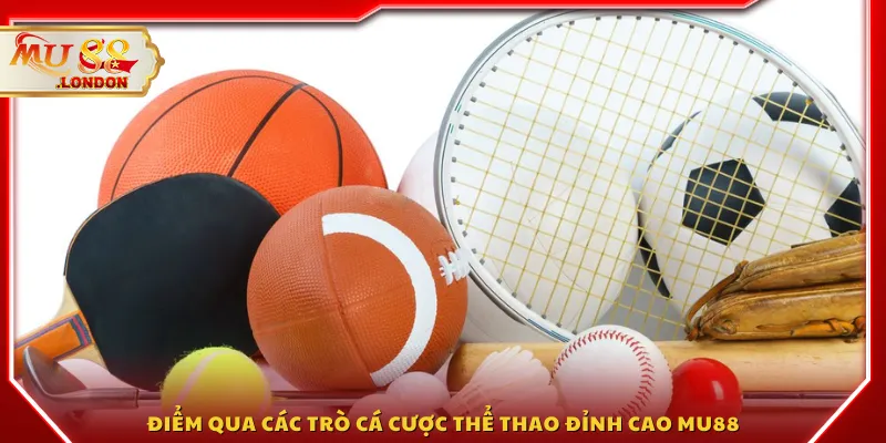 Điểm qua các trò cá cược thể thao đỉnh cao MU88